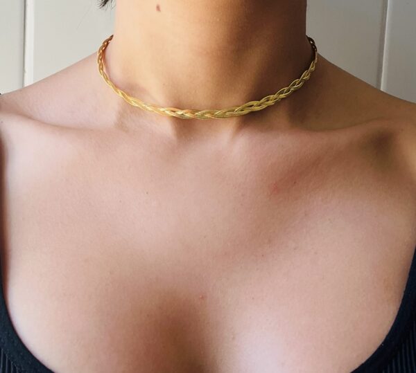 Choker tripla trançada - Imagem 2