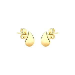 Brinco Mini Gota Abaulada | Banhado a Ouro