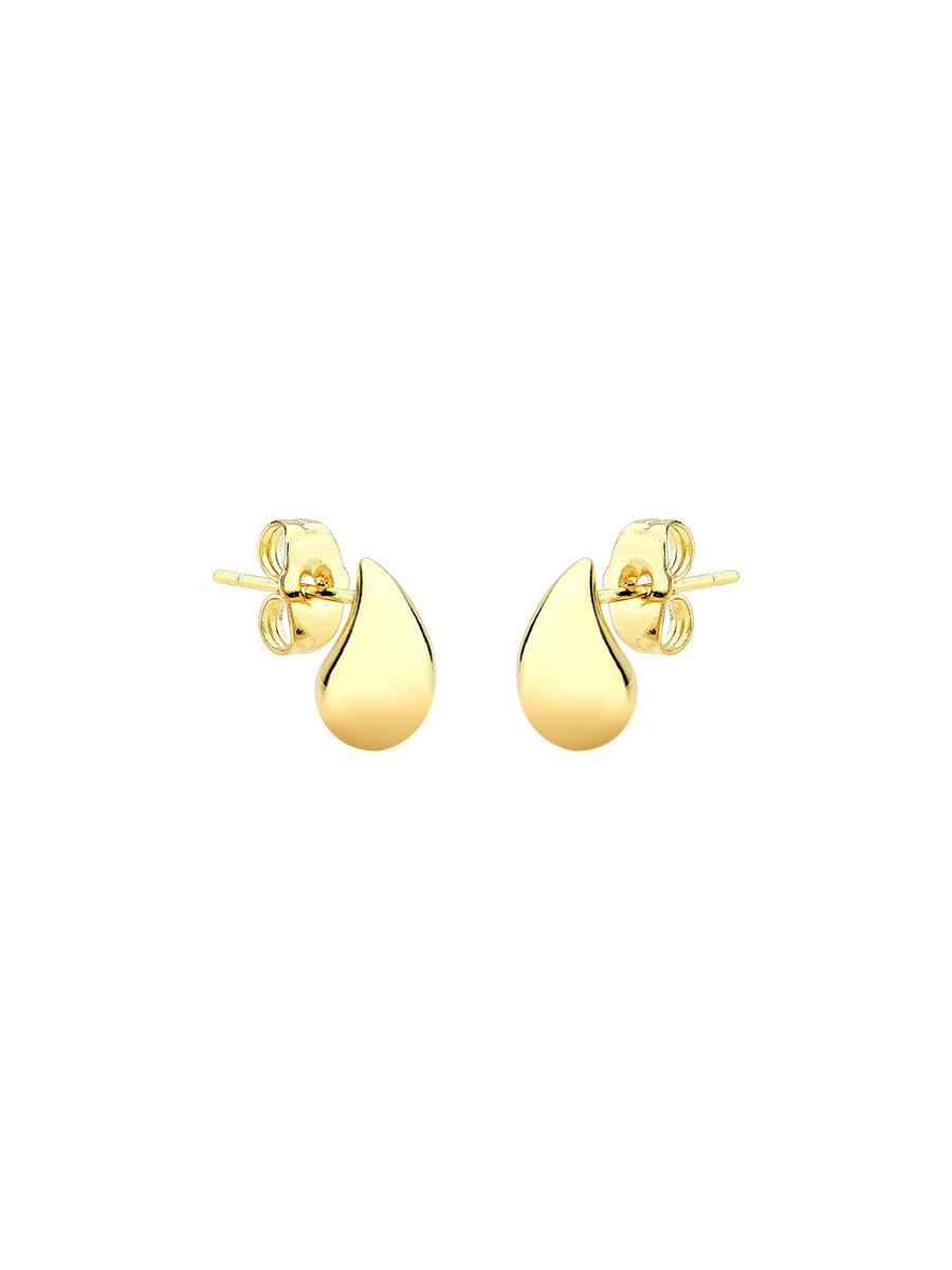 Brinco Mini Gota Abaulada | Banhado a Ouro