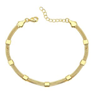 Pulseira Tripla Veneziana | Banhado a Ouro