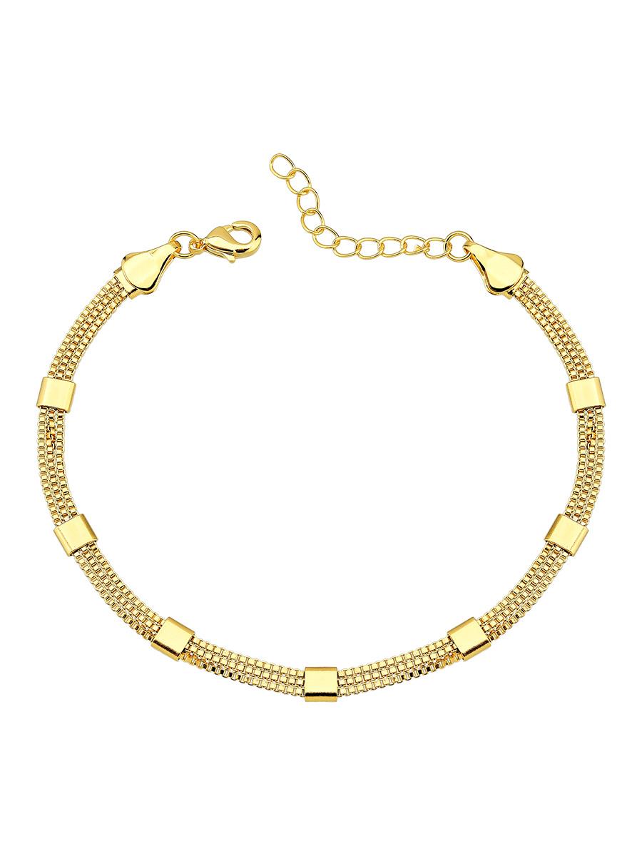 Pulseira Tripla Veneziana | Banhado a Ouro