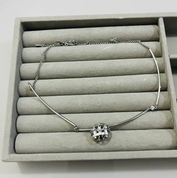 Choker prata com pingente - Imagem 3
