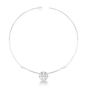 Choker prata com pingente