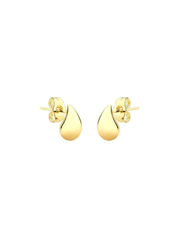 Brinco Mini Gota Abaulada | Banhado a Ouro