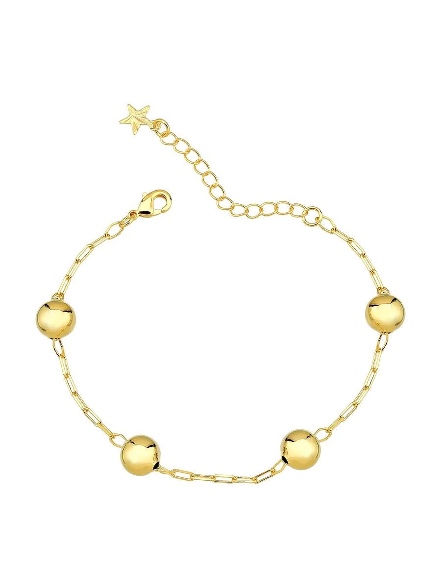 Pulseira de Elo Cartier com Bola | Banhado a Ouro - Imagem 2