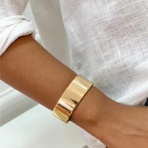 Bracelete Liso | Banhado a Ouro.