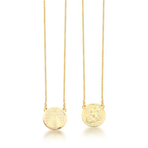 ESCAPULÁRIO NOSSA SENHORA DE APARECIDA BANHADO A OURO