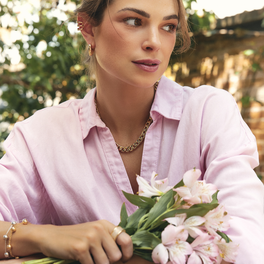 COLAR COM ELOS GROUMET LISOS - Imagem 2