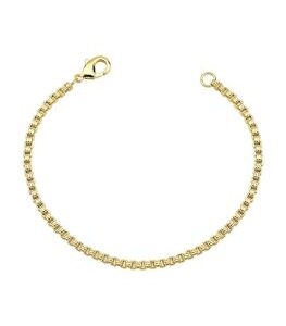 Pulseira Veneziana 2.5MM | Banhado a Ouro