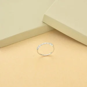 Anel Corações Lisos | Banho de Prata