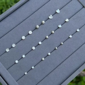 Trio Redondo Incolorl | Prata 925