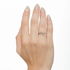 Anel Prego Liso | Banhado no Ródio - Tam 19