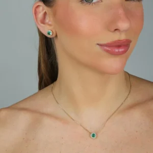 Conjunto Redondo Turmalina | Banhado a Ouro