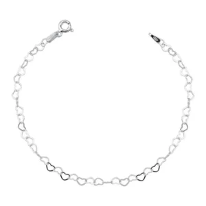 Pulseira Elo Coração | Prata 925