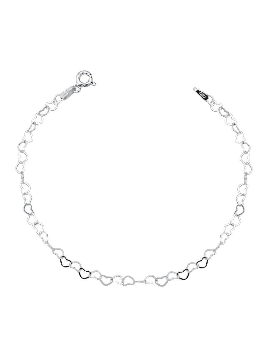 Pulseira Elo Coração | Prata 925